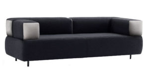 Reception Three Seater Cushion Fabric Sofa - DEVON - SPIFS010