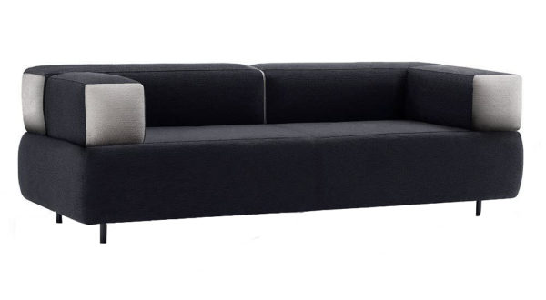 Reception Three Seater Cushion Fabric Sofa - DEVON - SPIFS010