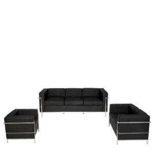 1 + 2 + 3 Seater Reception Leather Sofa – DEVON – SPILS005