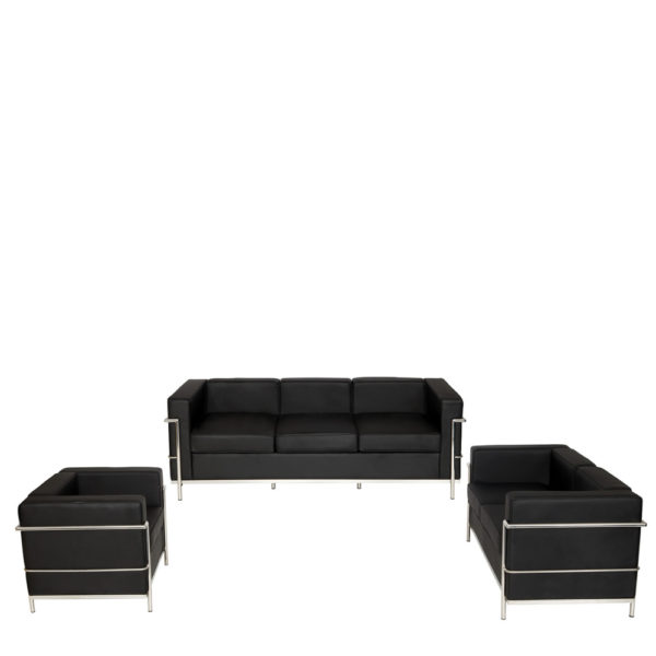 1 + 2 + 3 Seater Reception Leather Sofa - DEVON - SPILS005