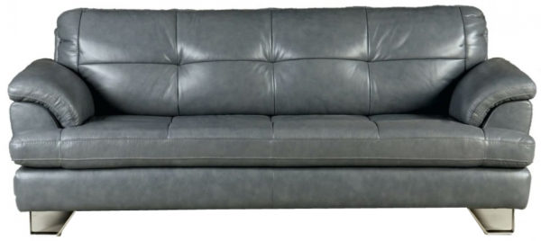 Three Seater Cushion Leather Sofa - DEVON - SPILS006