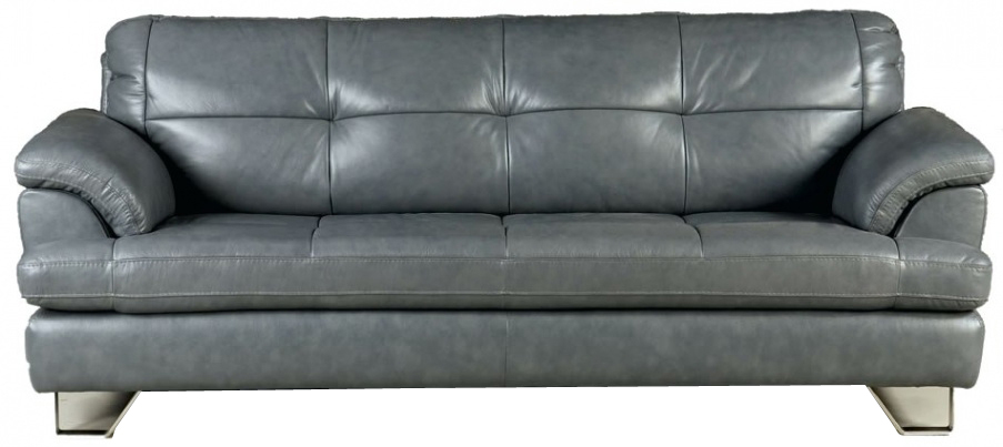 Three Seater Cushion Leather Sofa – DEVON – SPILS006