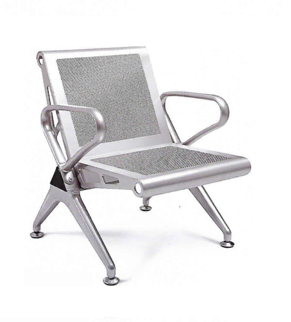 Single Seater MS Perforated Seating Chair - DEVON - SPIPWS001