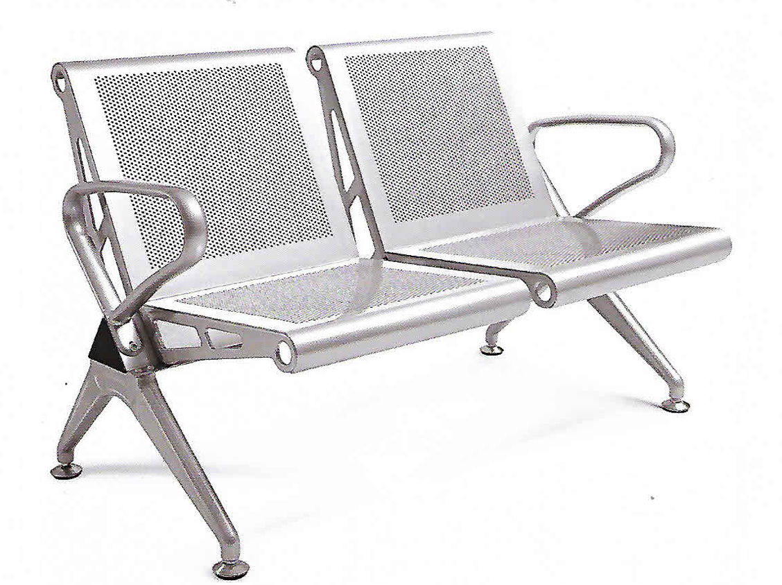 Two Seater MS Perforated Seating Chair – DEVON – SPIPWS002