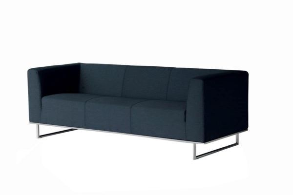 Reception Three Seater Cushion Fabric Sofa - DEVON - SPIFS011