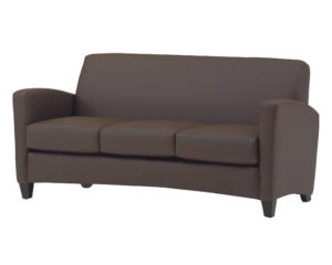 Reception Three Seater Cushion Fabric Sofa - DEVON - SPIFS012