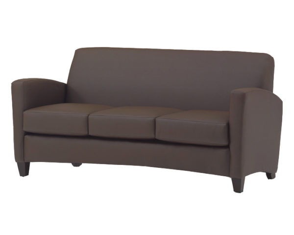 Reception Three Seater Cushion Fabric Sofa - DEVON - SPIFS012