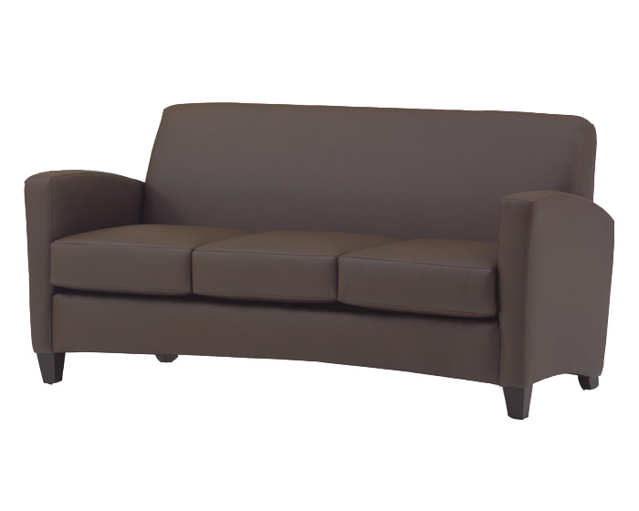 Reception Three Seater Cushion Fabric Sofa – DEVON – SPIFS012
