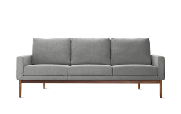Reception Three Seater Cushion Fabric Sofa - DEVON - SPIFS013