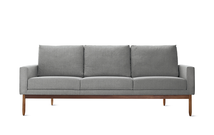 Reception Three Seater Cushion Fabric Sofa – DEVON – SPIFS013