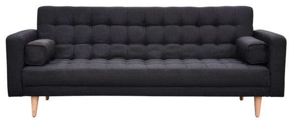 Three Seater Cushion Leather Sofa - DEVON - SPILS012