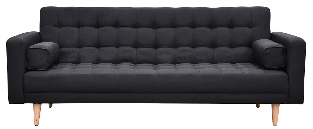 Three Seater Cushion Leather Sofa – DEVON – SPILS012