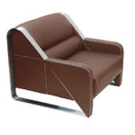 Reception Single Seater Cushion Leather Sofa – DEVON – SPILS018