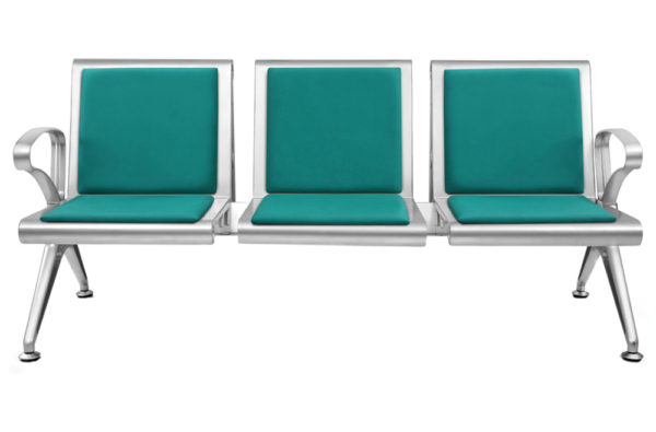 Three Seater MS Perforated Seating Cuhion Chair - DEVON - SPIPWS009