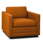 Reception Single Seater Cushion Fabric Sofa – DEVON – SPIFS038