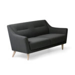 Reception Two Seater Cushion Fabric Sofa – DEVON – SPIFS043