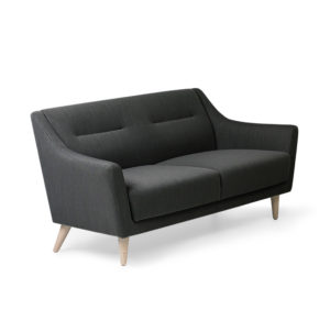 Reception Two Seater Cushion Fabric Sofa - DEVON - SPIFS043