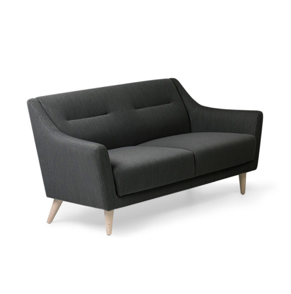 Reception Two Seater Cushion Fabric Sofa - DEVON - SPIFS043