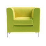 Reception Single Seater Cushion Fabric Sofa – DEVON – SPIFS046